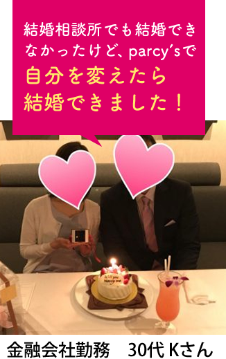 parcy'sお客様の声 金融会社勤務 30代 Kさん